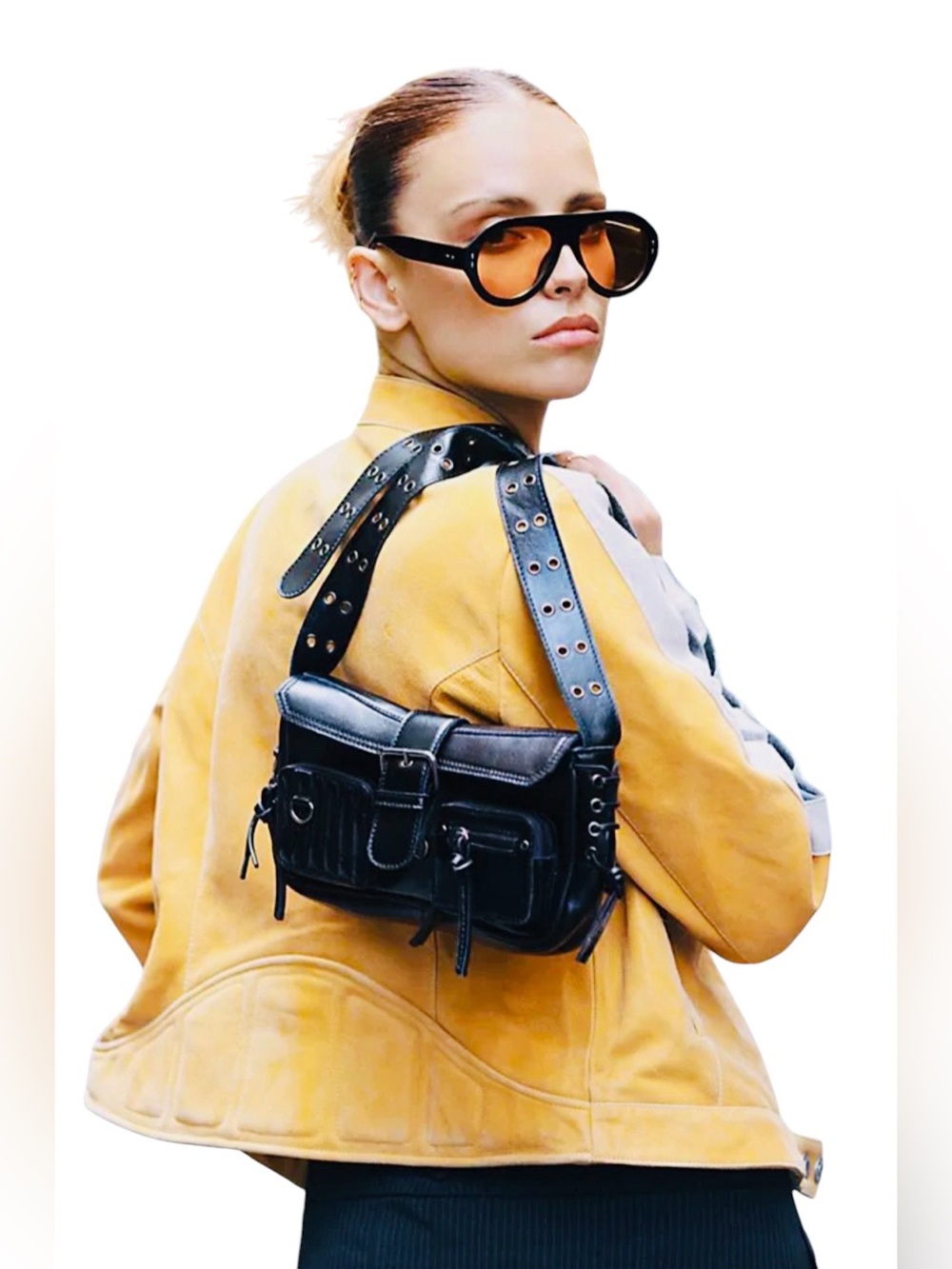 Free People High Speed Crossbody Leather Bag.